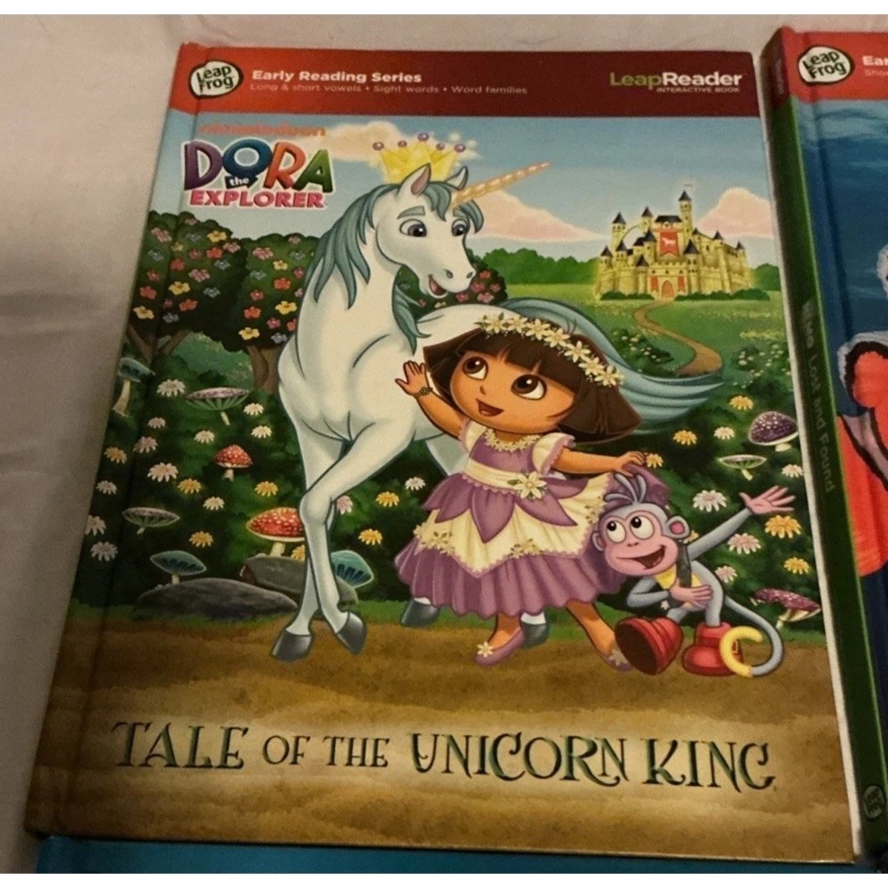 Lot Of 4 Leapfrog LeapReader Hard Cover Books, Dora, Nemo, Doc McStuffins.. - Picture 2 of 11
